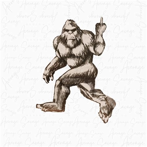 bigfoot middle finger